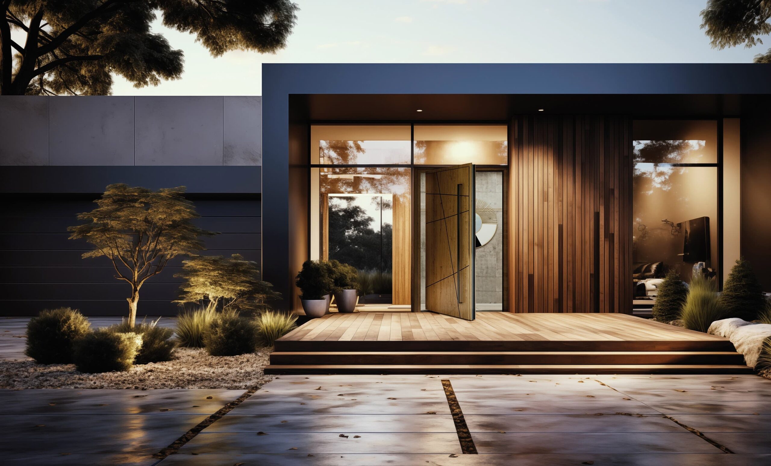 AluDoor+ Wooden Pivot Door